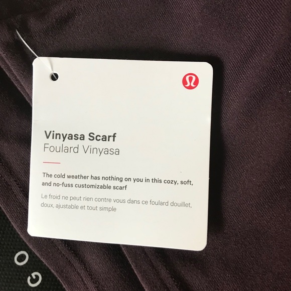 NWT BCHR LULULEMON VINYASA SCARF - - BLACK CHERRY - Picture 4 of 8